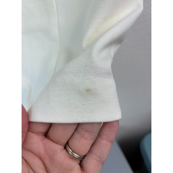 Chico's women's 3 or XL ivory sleeveless collared open front vest jacket NWT - Picture 5 of 7